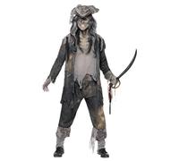 Smiffys Costume Ghoul Nave dei Fantasmi, comprende Giacca, Pantaloni e Cappello Halloween, Carnevale