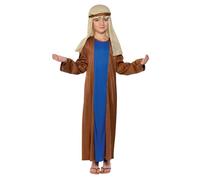 SMIFFYS Costume Giuseppe, Marrone, con veste e copricapo Halloween, Carnevale