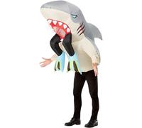 Smiffys Costume gonfiabile da squalo e sub, Tuta intera Halloween