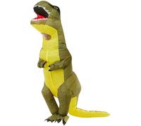 Smiffys Costume gonfiabile da T-Rex, Verde, Tuta intera Halloween