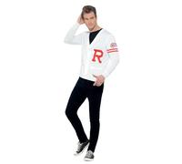 Smiffys Costume Grease Rydell Prep, bianco, con gilet in maglia