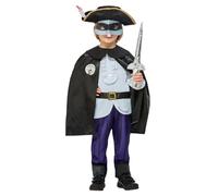 SMIFFYS Costume Highway Rat, Maglia, pantaloni, mantello, cappello con maschera e spada Halloween