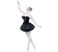 Smiffys Gothic Swan Masquerade Costume, Black (Size S)