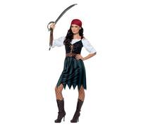 Smiffys Pirate Deckhand Costume, Blue (Size L)