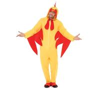 SMIFFYS Costume Pollo, Giallo, Tutto in uno con cappuccio Halloween