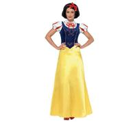 SMIFFYS Costume Principessa della neve, Giallo, con abito, colletto e fascia per capelli
