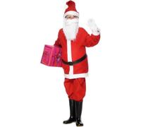 SMIFFYS Costume ragazzo di Babbo Natale, Rosso, con giacca, pantaloni, cappello e cintura