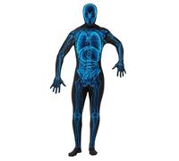 SMIFFYS Costume Raggi X Seconda Pelle, comprende Body, Finta e Apertura sotto il Mento celate Halloween
