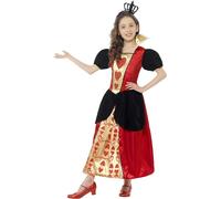 Bambini Miss Cuori Costume Ragazze Regina di Cuori Da Smiffys