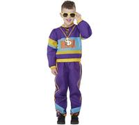 SMIFFYS Costume relax anni '80, Viola, Maglia e pantaloni