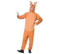 Smiffys Reindeer Costume, Brown (Size XL)