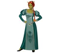 SMIFFYS Costume Shrek Fiona, Verde, con abito, parrucca e cerchietto Halloween