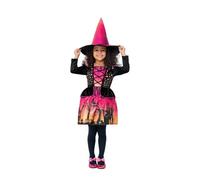 SMIFFYS Costume Strega del tramonto, Abito e cappello con stampa multicolore Halloween