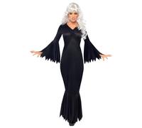 SMIFFYS Costume Vamp di Mezzanotte, Nero, comprende Veste Halloween