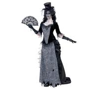 Smiffys Costume Vedova Nera Città Fantasma, Grigio, comprende Top, Gonna e Cappello Halloween