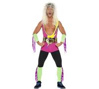 Rétro Wrestler Costume da Uomo Canottiera Body Strada Mania IN Tutto Il Mondo