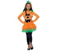 Smiffys Costume Zucca Abito Tutù, Arancione, comprende Abito Tutù e Giacca con Cappuccio Halloween