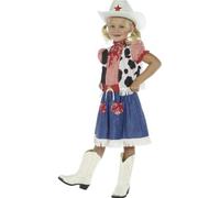Smiffys Cowgirl Sweetie Costume, Blue (Size S)