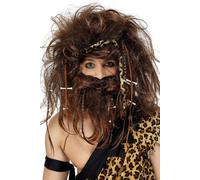 Smiffys Crazy Caveman Set, Brown