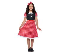 Smiffys Cute Mouse Costume, Red & White (Size S)