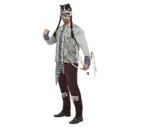 SMIFFYS Smiffys Dark Spirit Warrior Costume Smiffys - Costume da guerriero con s