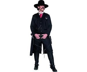 Smiffys Deluxe Authentic Western Sheriff Costume, Black (Size M)