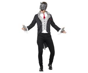 Smiffys Deluxe Big Bad Wolf Costume, Grey (Size L)