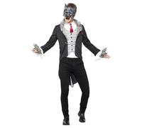 Smiffys Deluxe Big Bad Wolf Costume, Grey (Size XL)