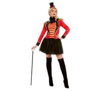 Smiffys Deluxe Ringmaster Lady Costume, Red (Size M)