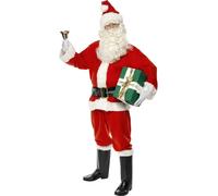 Smiffys Deluxe Santa Costume, Red (Size XL)