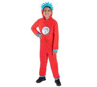 Smiffys Dr Seuss - Costume da gatto con cappello, cosa 1 e 2, età 10-12