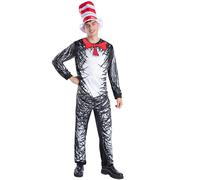 Smiffys Dr Seuss - Costume da gatto con cappello, taglia M