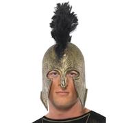 Smiffys Elmo di Achille Deluxe, Oro, Lattice