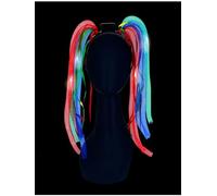 Smiffys Fascia di spaghetti arcobaleno illuminata a LED, Batterie incluse