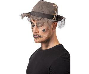 Smiffys Fedora gotico effetto lino consumato Halloween