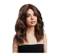 Smiffys Fever Ashley Wig, Two Toned Blend, Brown