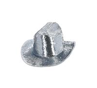 Smiffys Fever Deluxe Sequin Cowboy Hat, Silver