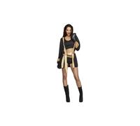Smiffy's Costume Fever Knockout – Giacca, Veste, Pantaloncini e Guanti – Nero Taglia S