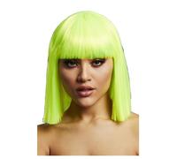 Smiffys Fever Lola Wig, Neon Lime
