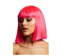 Smiffys Fever Lola Wig, Neon Pink