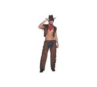 SMIFFYS Costume Fever da cowboy 'Ride Em High', con panciotto, pantaloni e sciarpa
