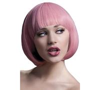 Smiffys Fever Mia Wig, Pastel Pink