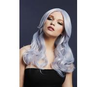 Smiffys Fever Nicole Wig, True Blend, Silver Lilac
