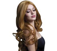 Smiffys lungo Sexy Parrucca Calore Resistente Simil Pelle Parting Professionale