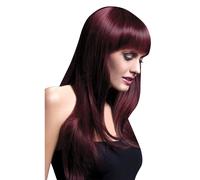 Smiffys Fever Sienna Wig, Black Cherry