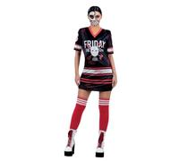 SMIFFYS Friday the 13th, costume da donna, Abito con hockey stampato Halloween