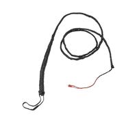 Smiffys Frusta lunga, nera 180cm, vera pelle Halloween, Carnevale