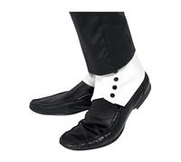 Bianco Ghette Gangster 20s Mafia Capone Costume Scarpe Accessorio