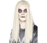 Smiffys Ghostly Spirit Wig, Grey
