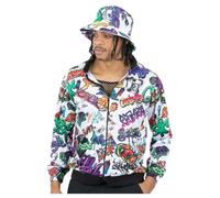 Smiffys Giacca da graffiti hip hop anni '90, travestimento anni '90, costumi